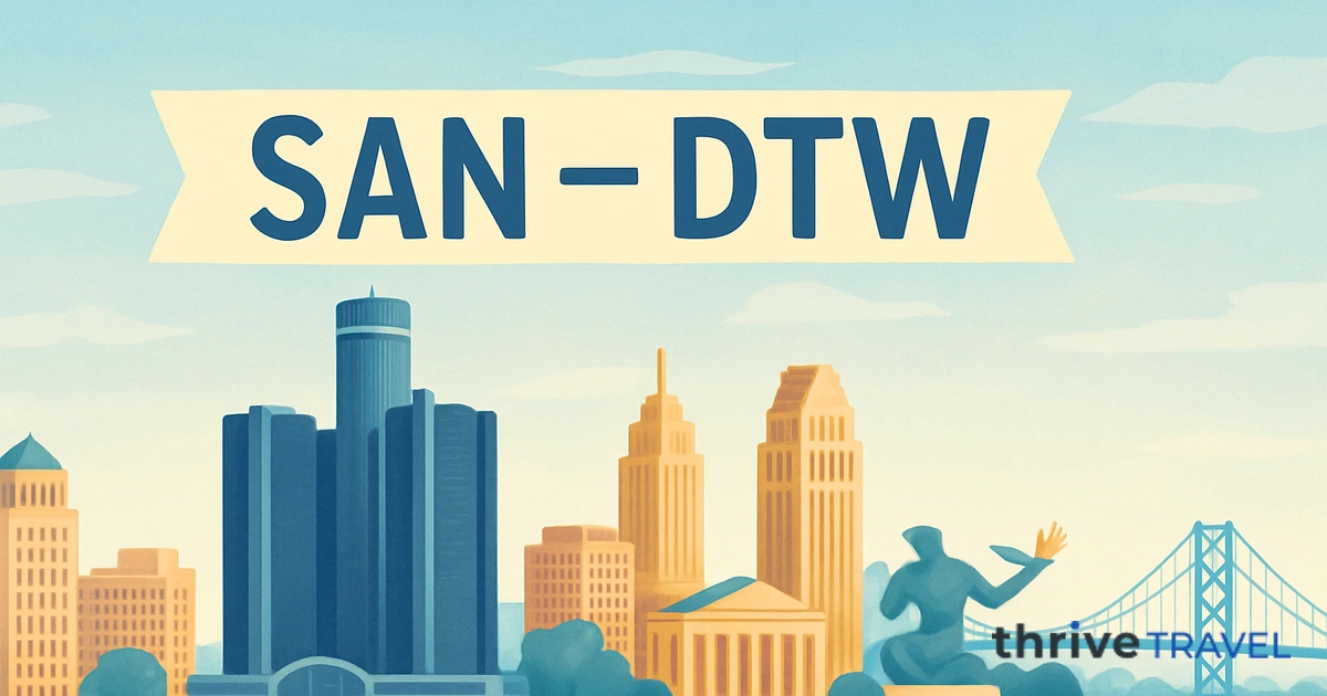 San Diego to Detroit