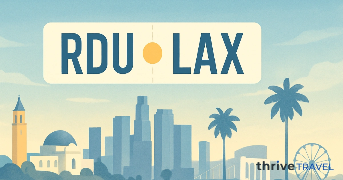 Raleigh to Los Angeles