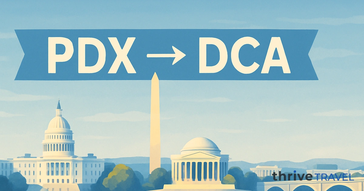 Portland to Washington
