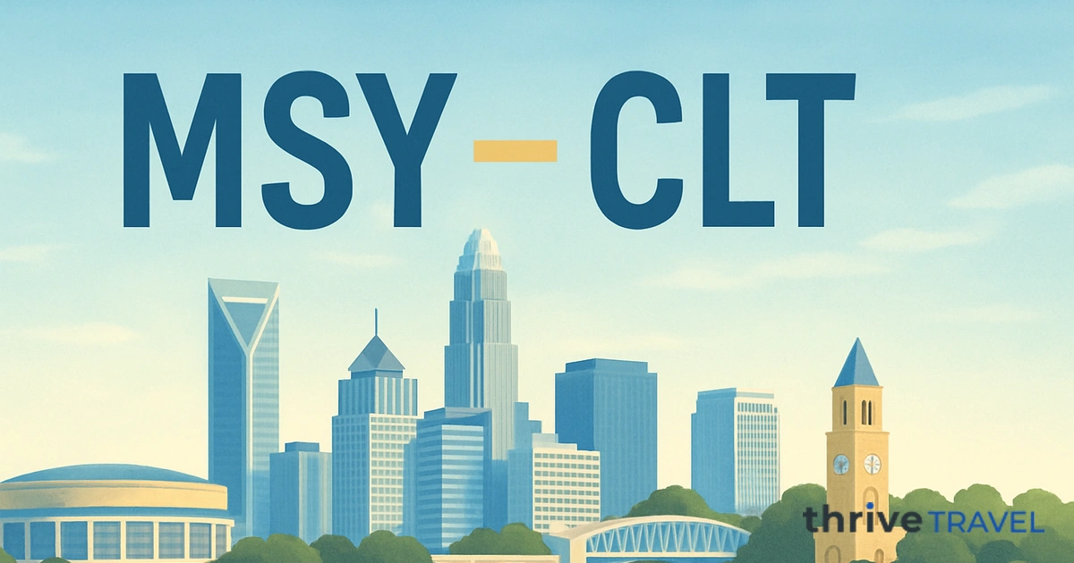 New Orleans to Charlotte