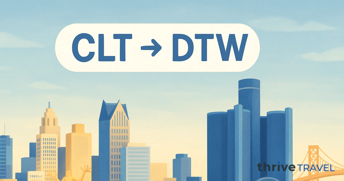 Charlotte to Detroit