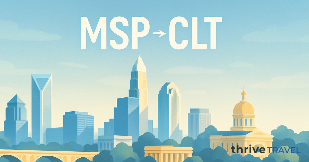 Minneapolis to Charlotte