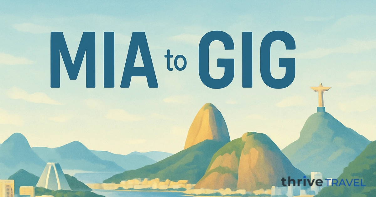 Miami to Rio de Janeiro