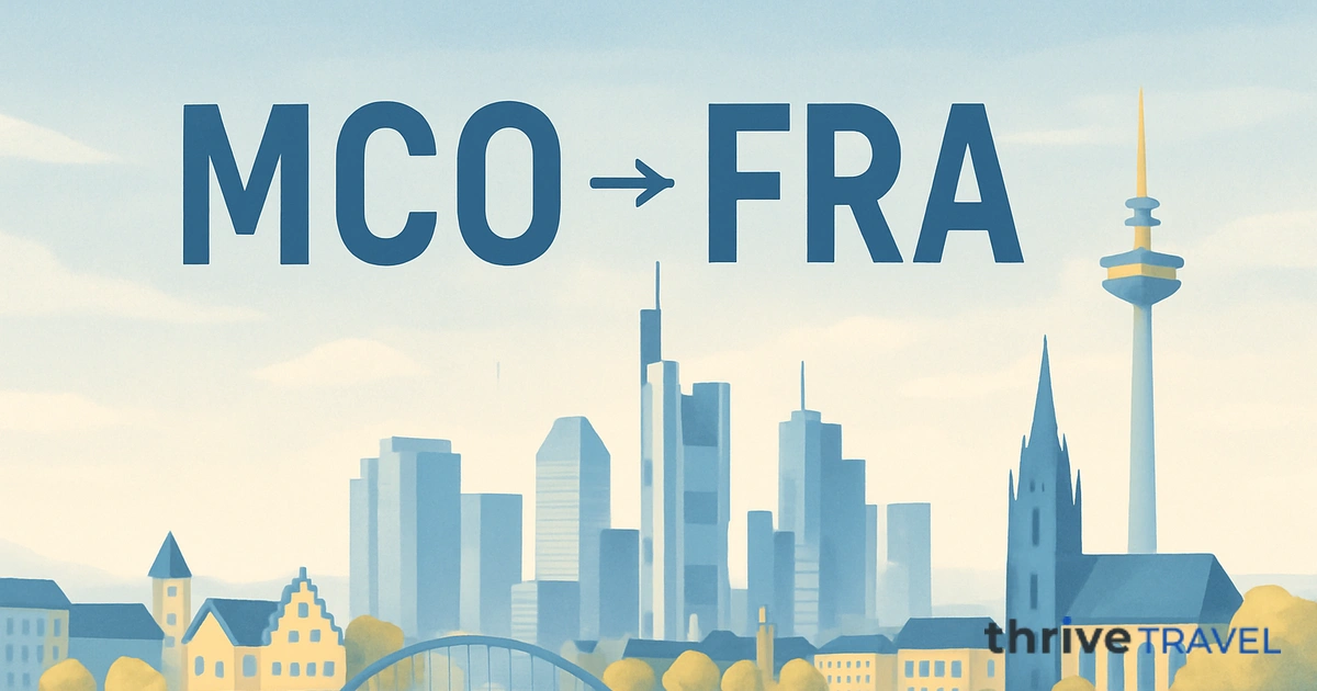 Orlando to Frankfurt