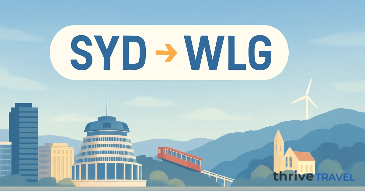 Sydney to Wellington
