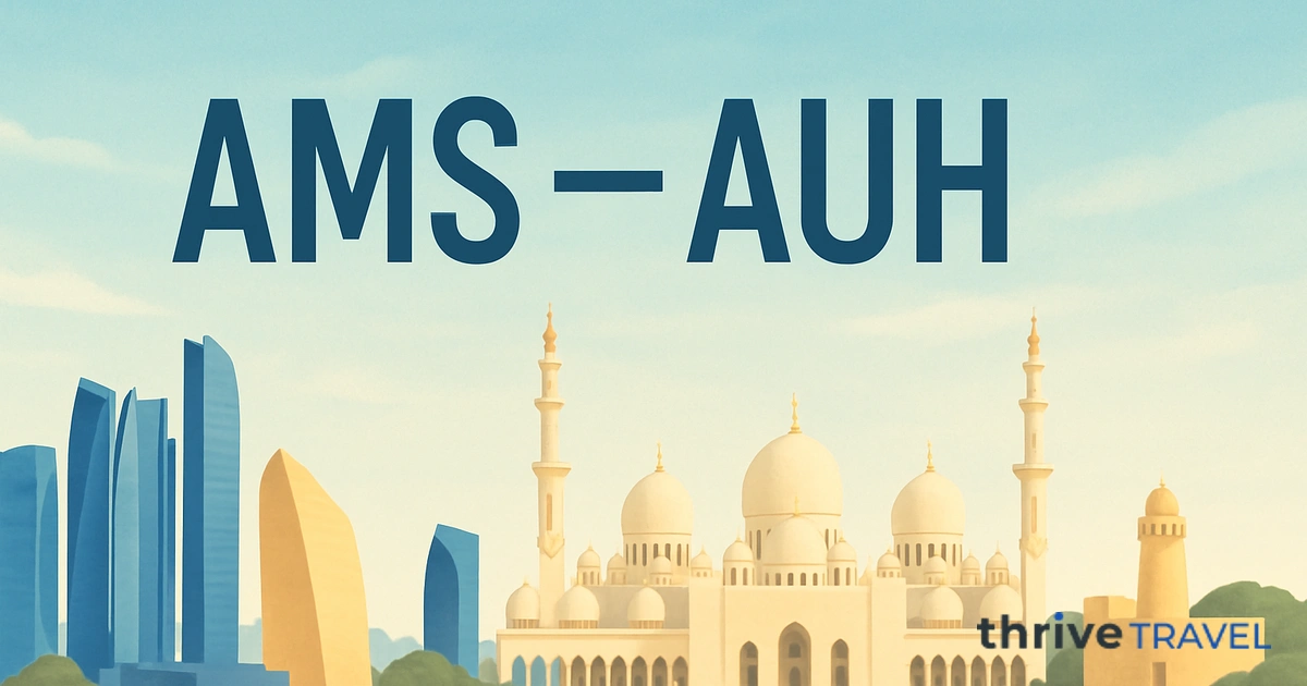 Amsterdam to Abu Dhabi