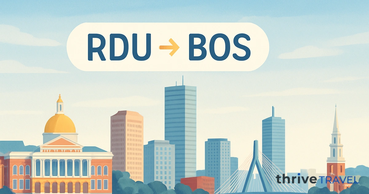 Raleigh to Boston