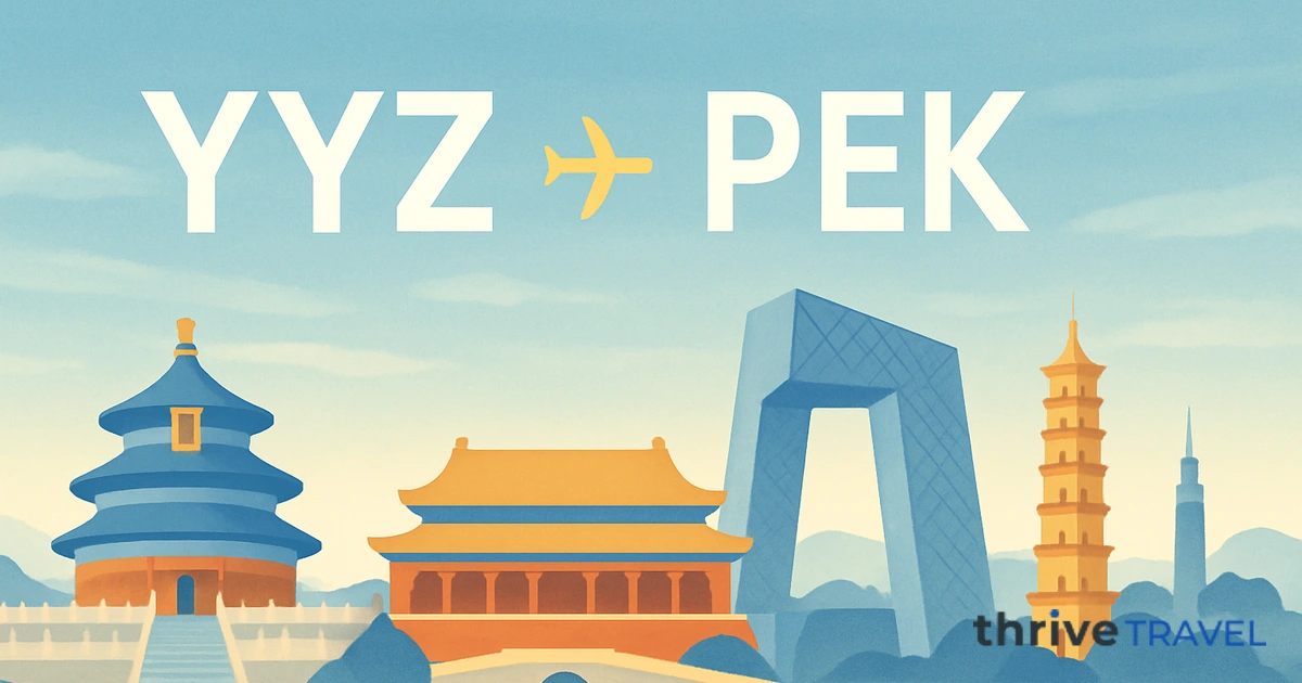 Toronto to Beijing