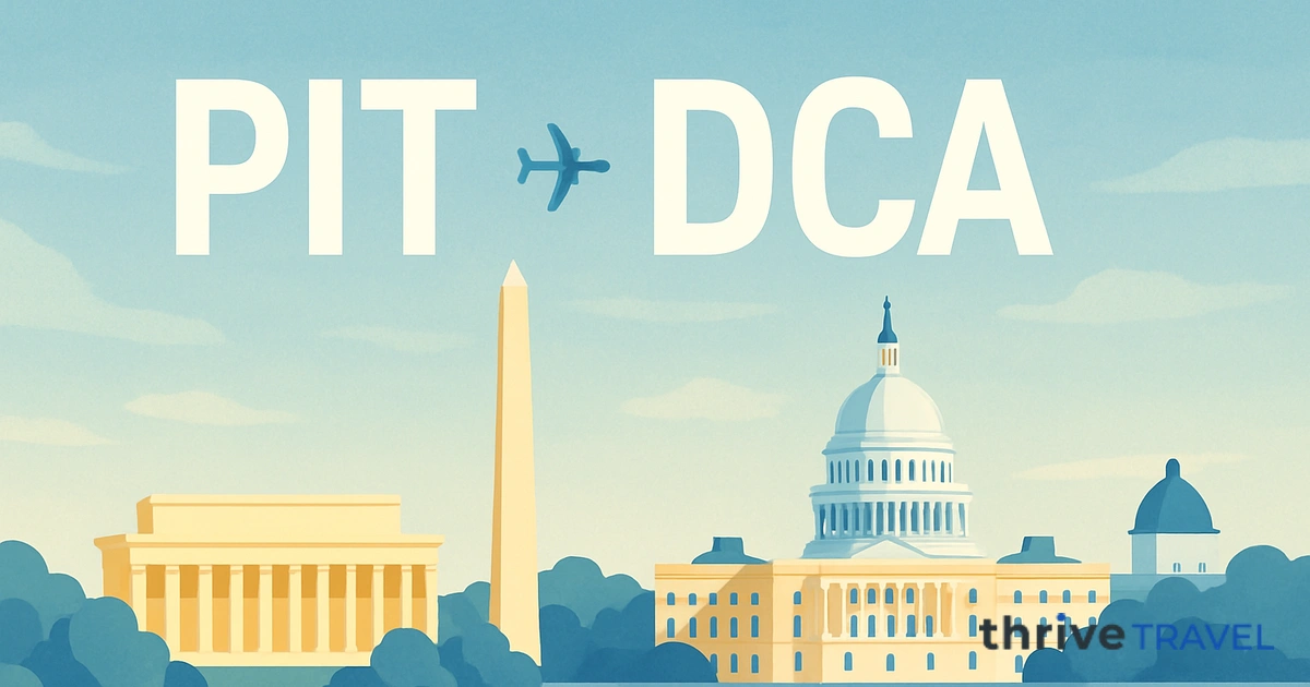 Pittsburgh to Washington, D.C.