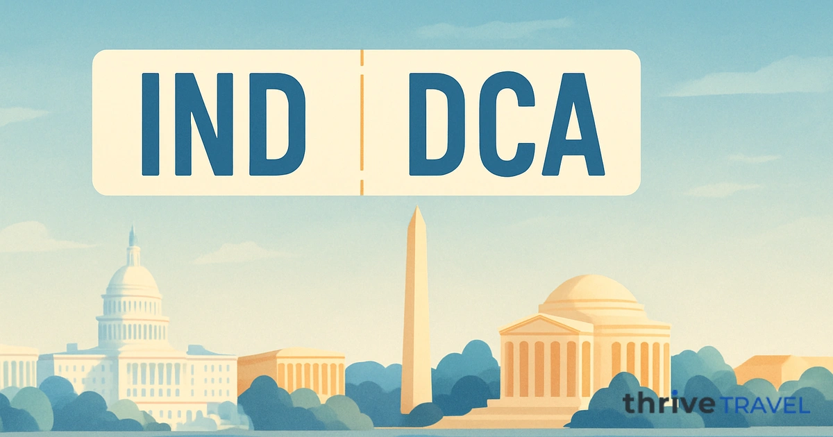 Indianapolis to Washington
