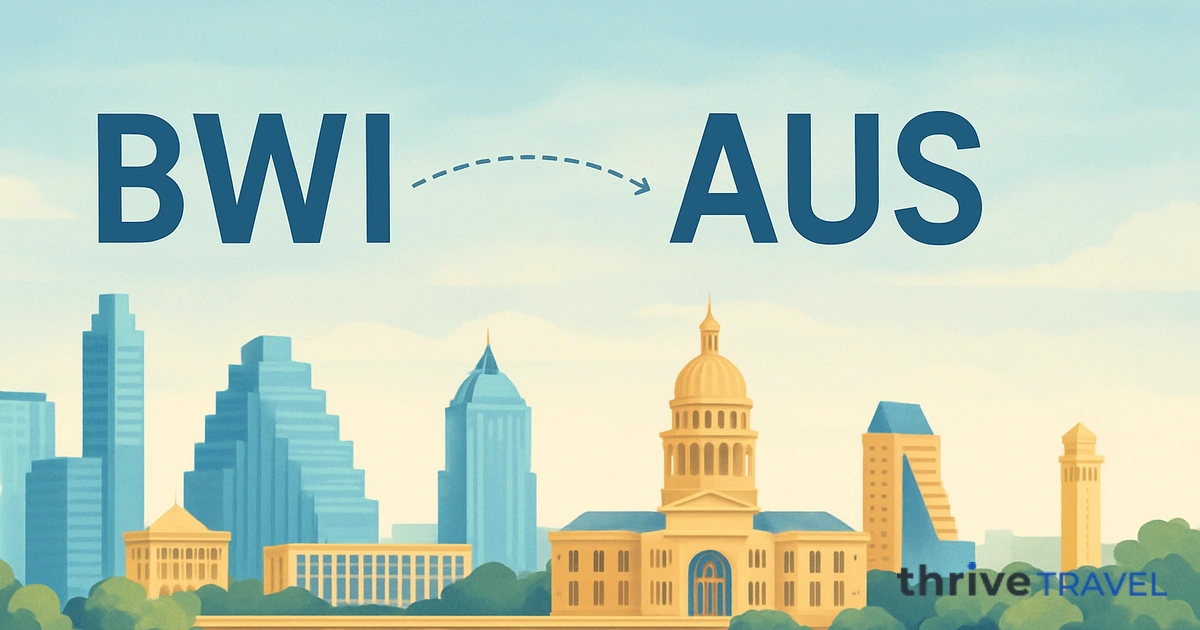 Baltimore to Austin