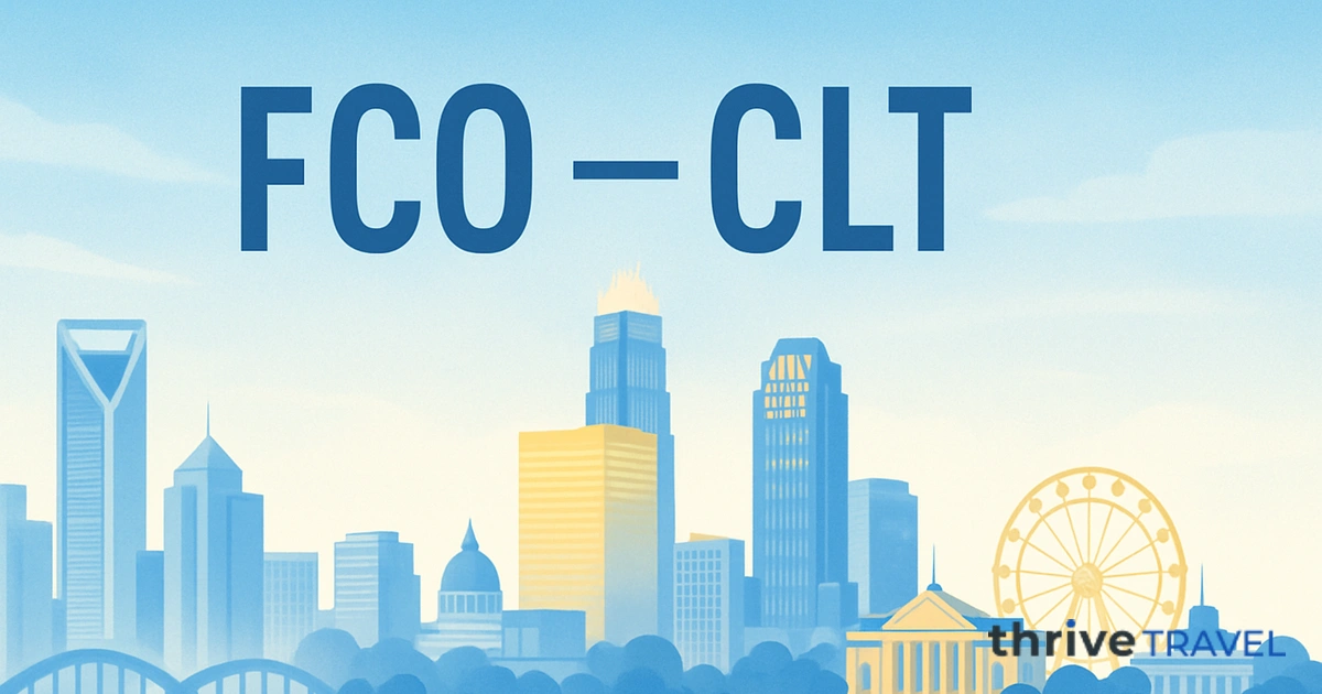 Rome to Charlotte