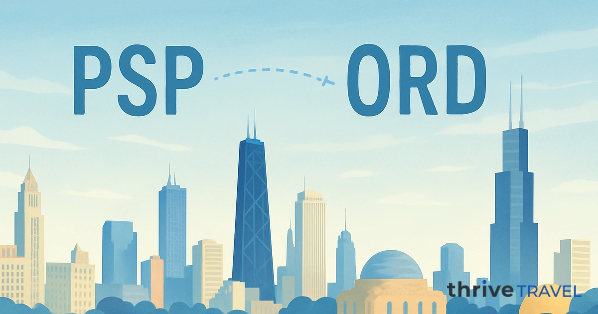 Palm Springs to Chicago