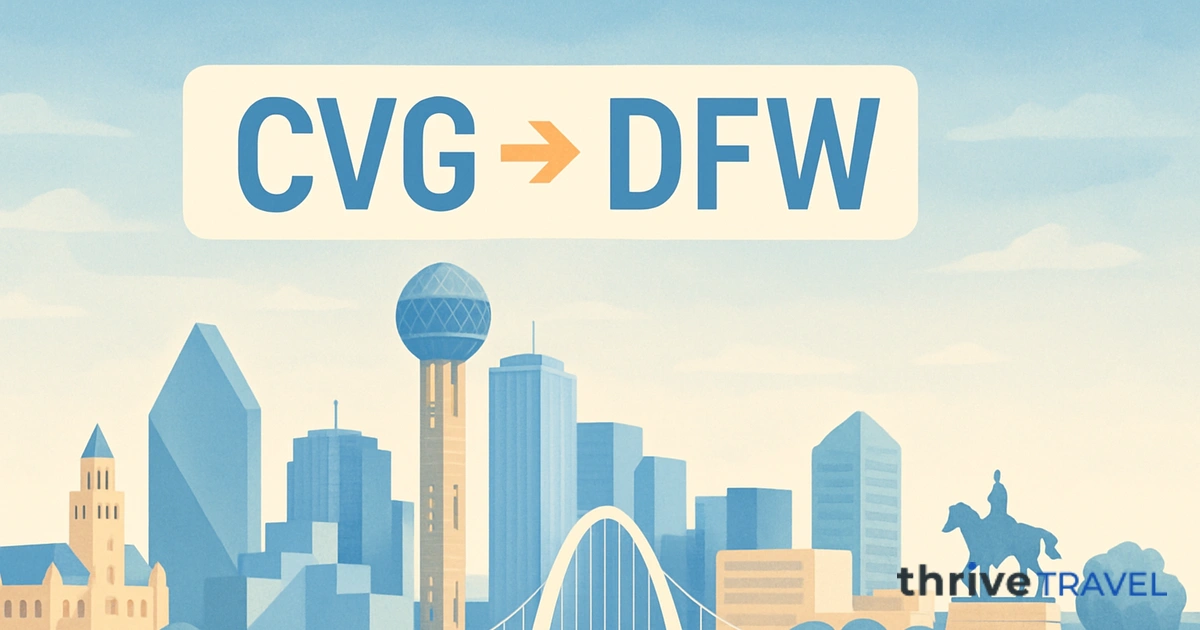 Cincinnati to Dallas