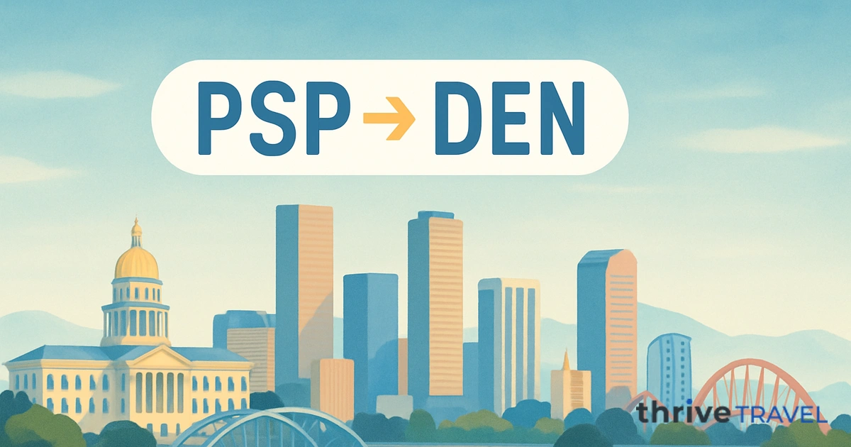 Palm Springs to Denver