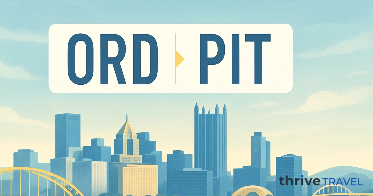 Chicago to Pittsburgh