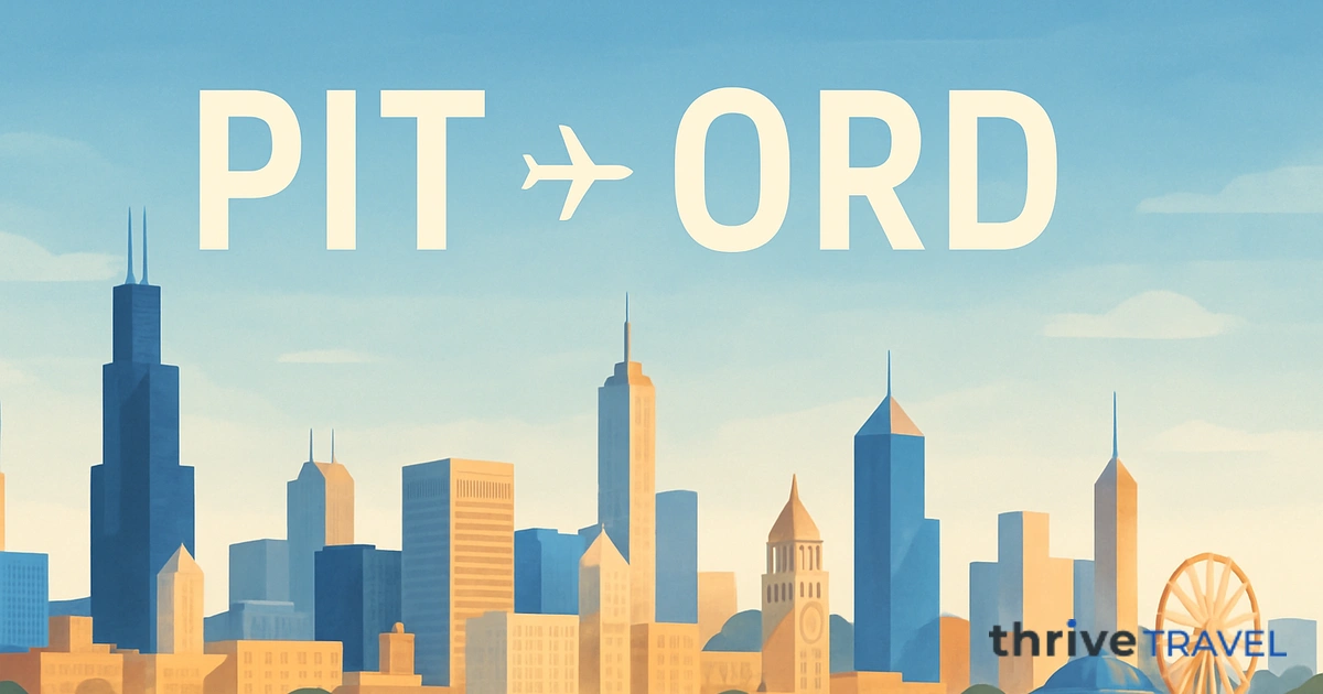 Pittsburgh to Chicago