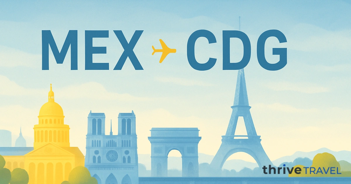 Mexico City to Paris