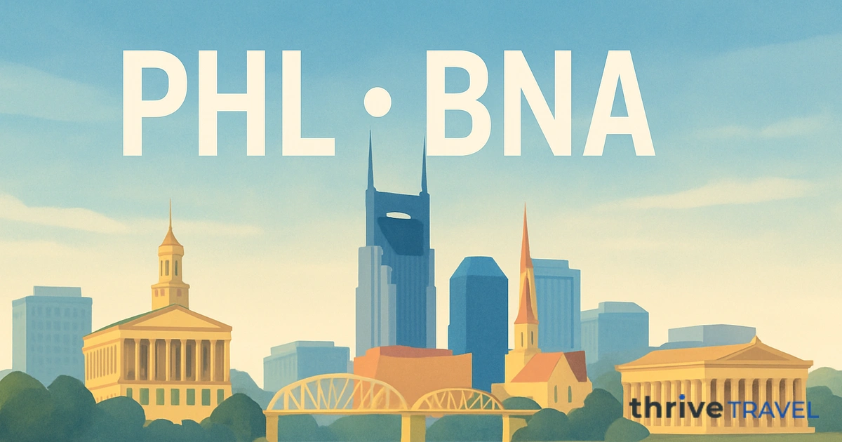 Philadelphia to Nashville