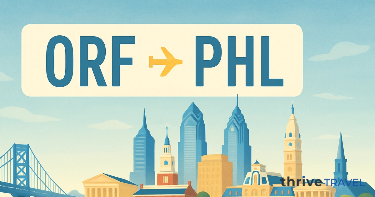 Norfolk to Philadelphia