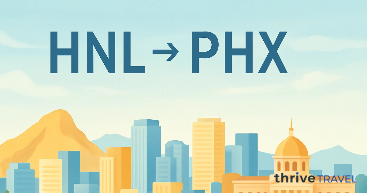 Honolulu to Phoenix