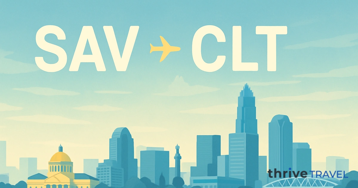 Savannah to Charlotte