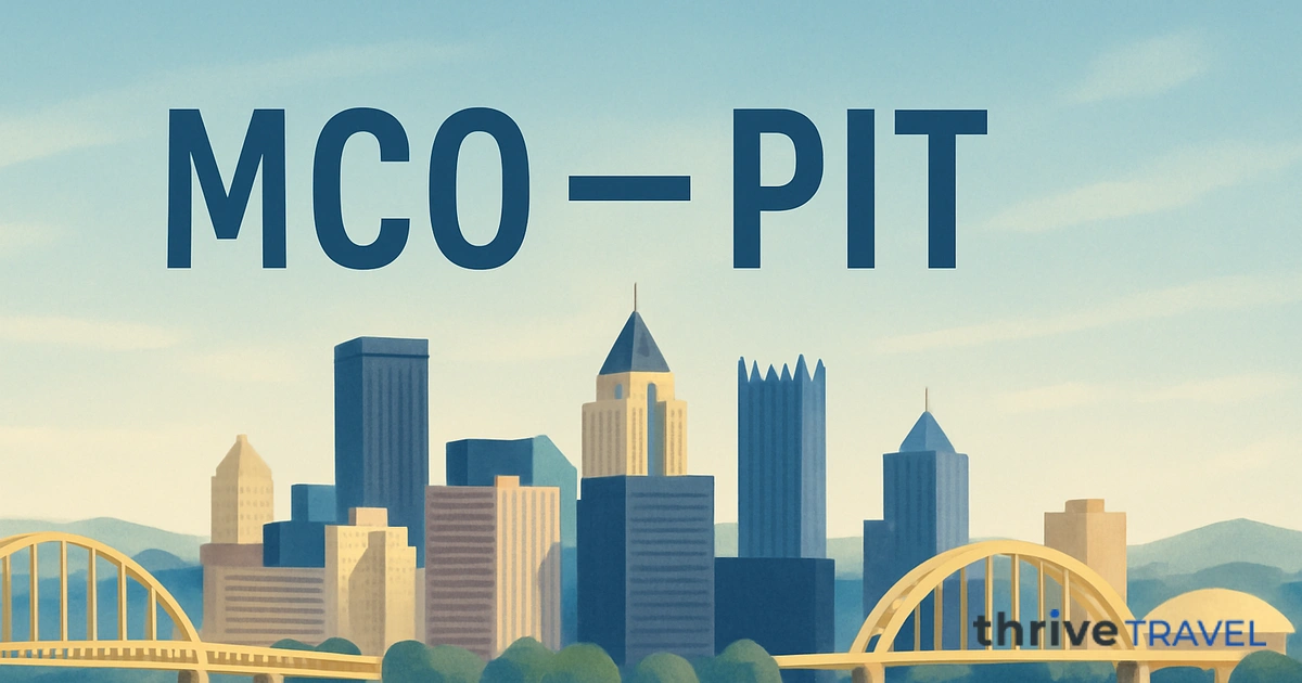 Orlando to Pittsburgh