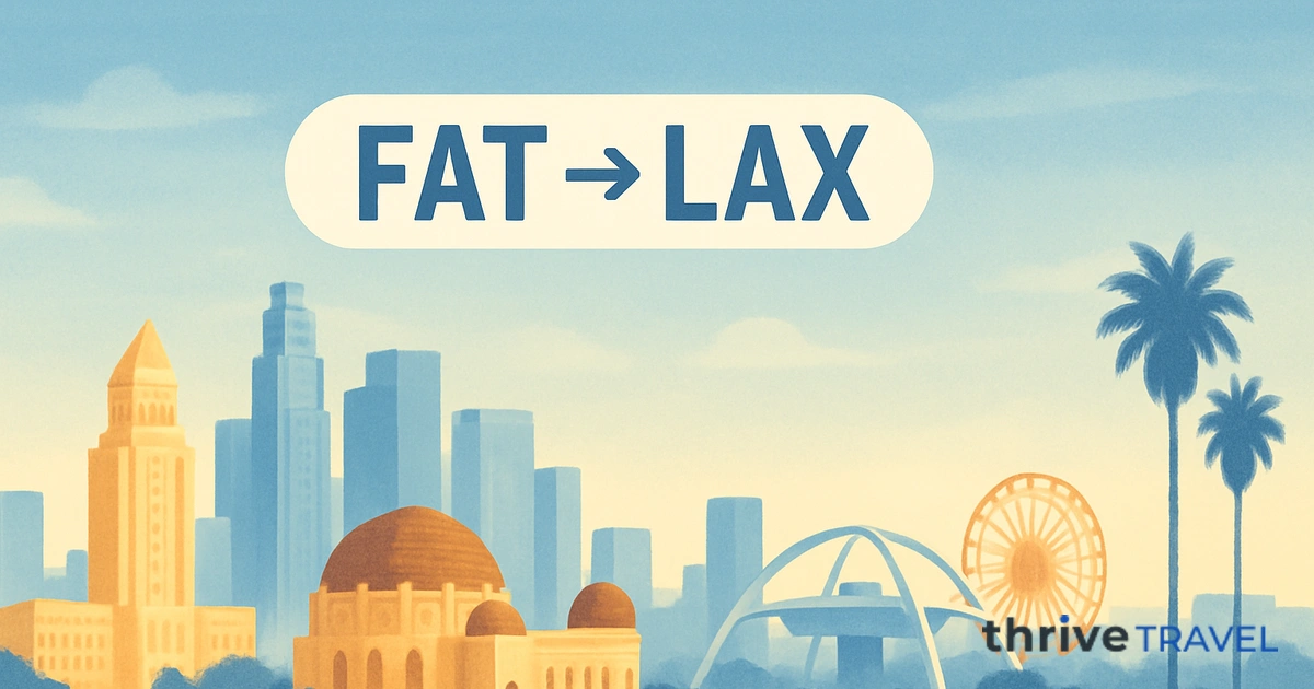 Fresno to Los Angeles
