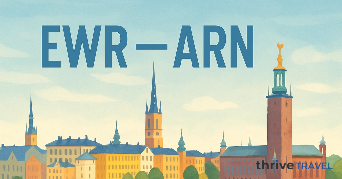 Newark to Stockholm