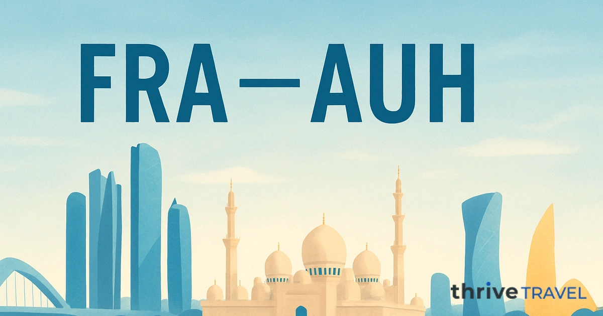 Frankfurt to Abu Dhabi