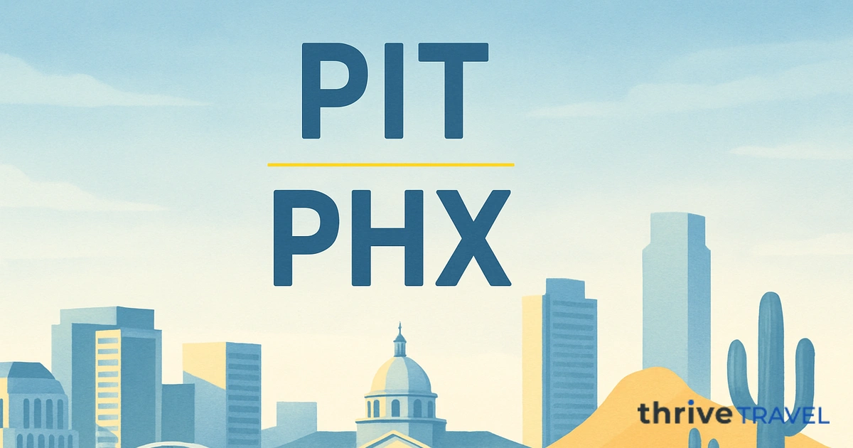 Pittsburgh to Phoenix