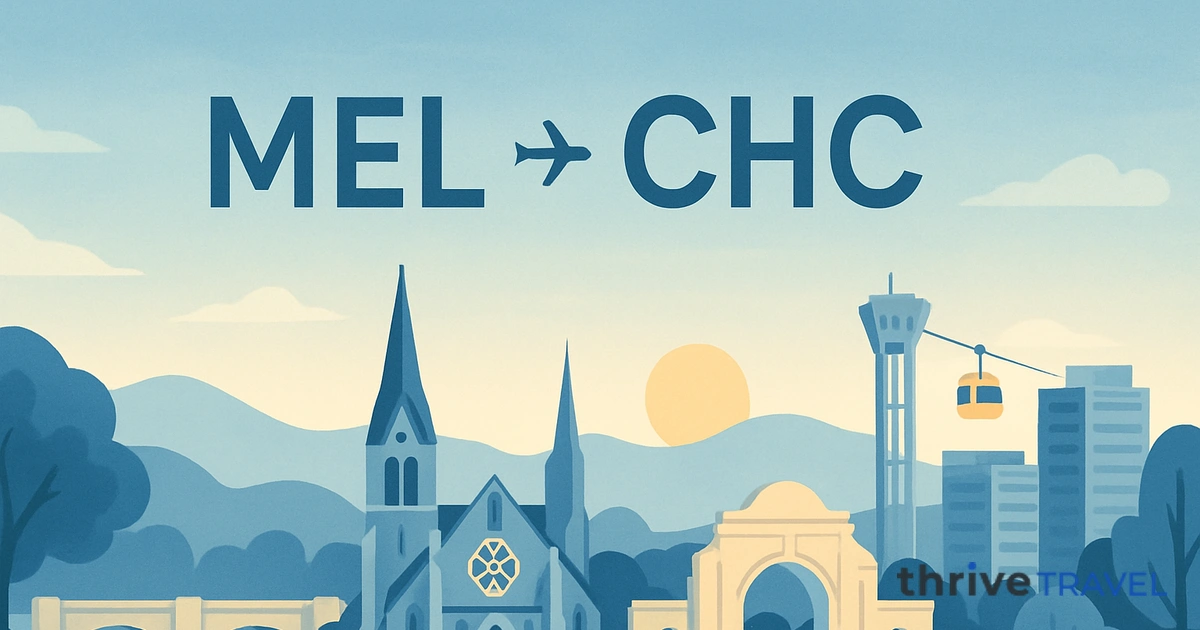 Melbourne to Christchurch