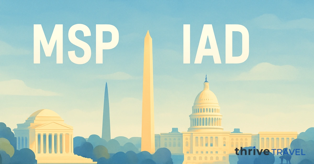 Minneapolis to Washington D.C.