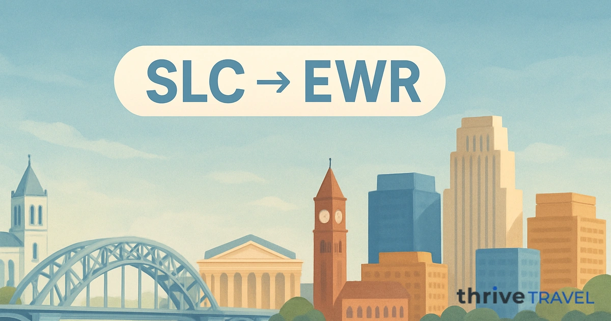 Salt Lake City to Newark