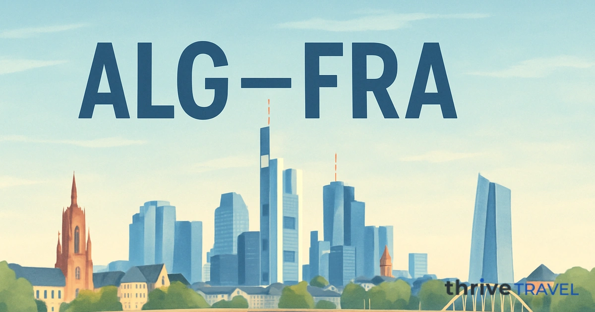 Algiers to Frankfurt