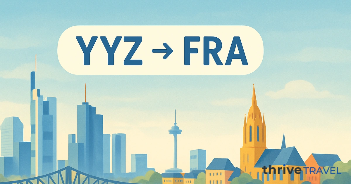 Toronto to Frankfurt