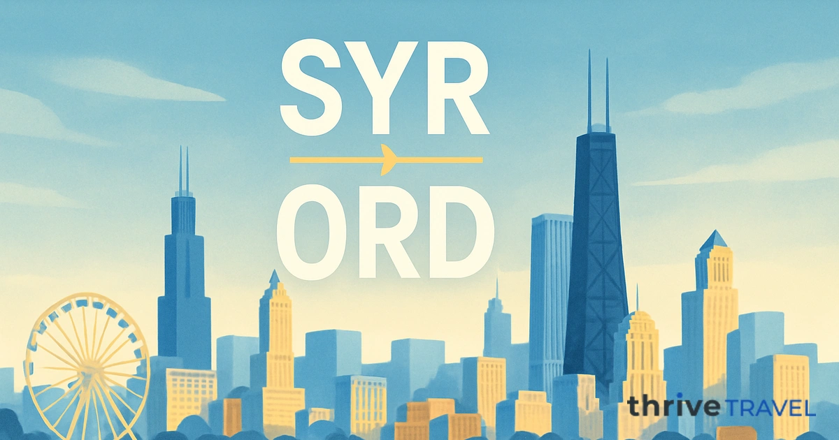 Syracuse to Chicago