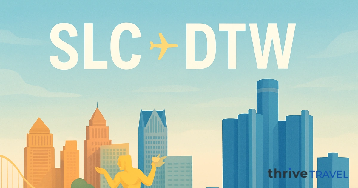 Salt Lake City to Detroit