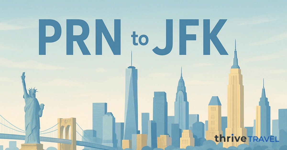 Pristina to New York