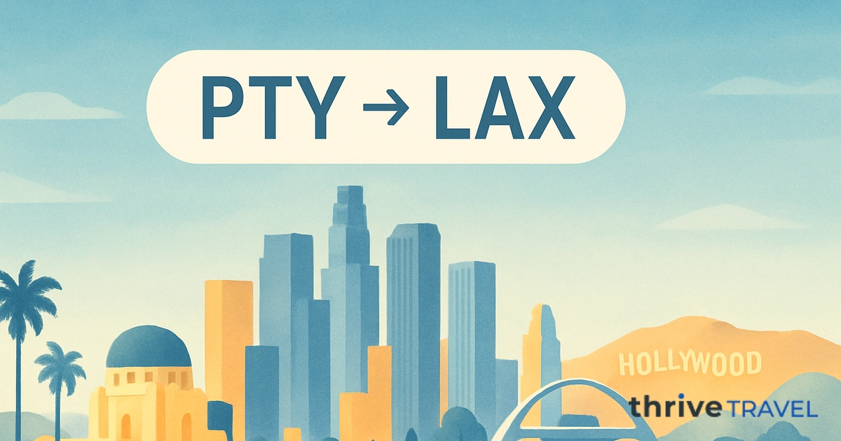 Panama City to Los Angeles