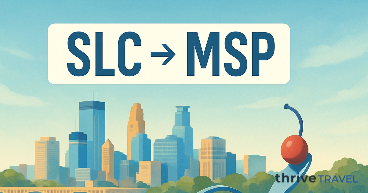 Salt Lake City to Minneapolis
