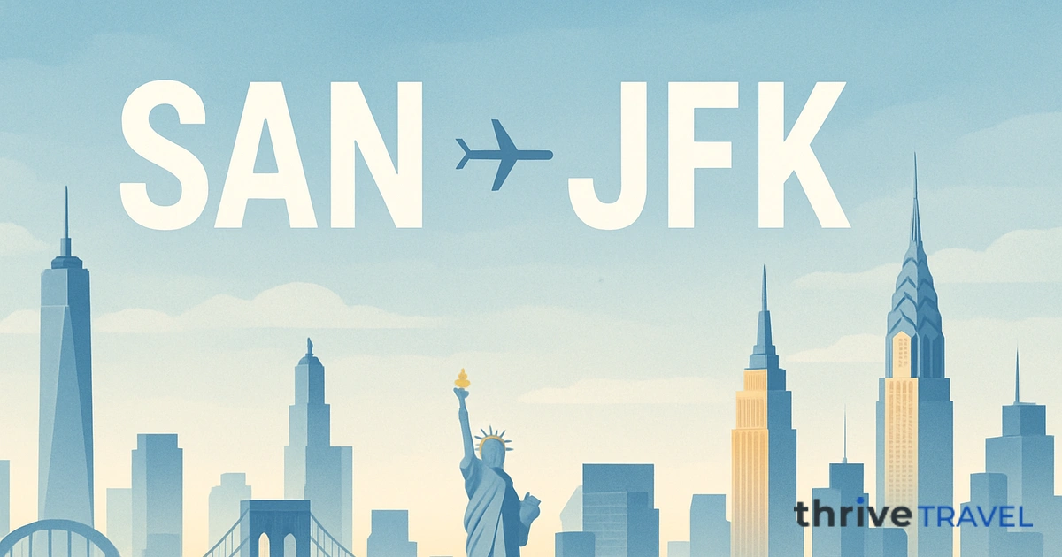 San Diego to New York