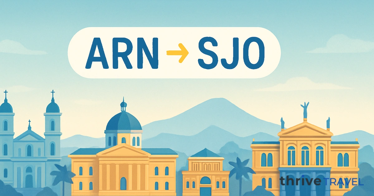 Stockholm to San José