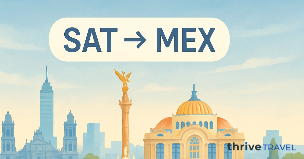 San Antonio to Mexico City