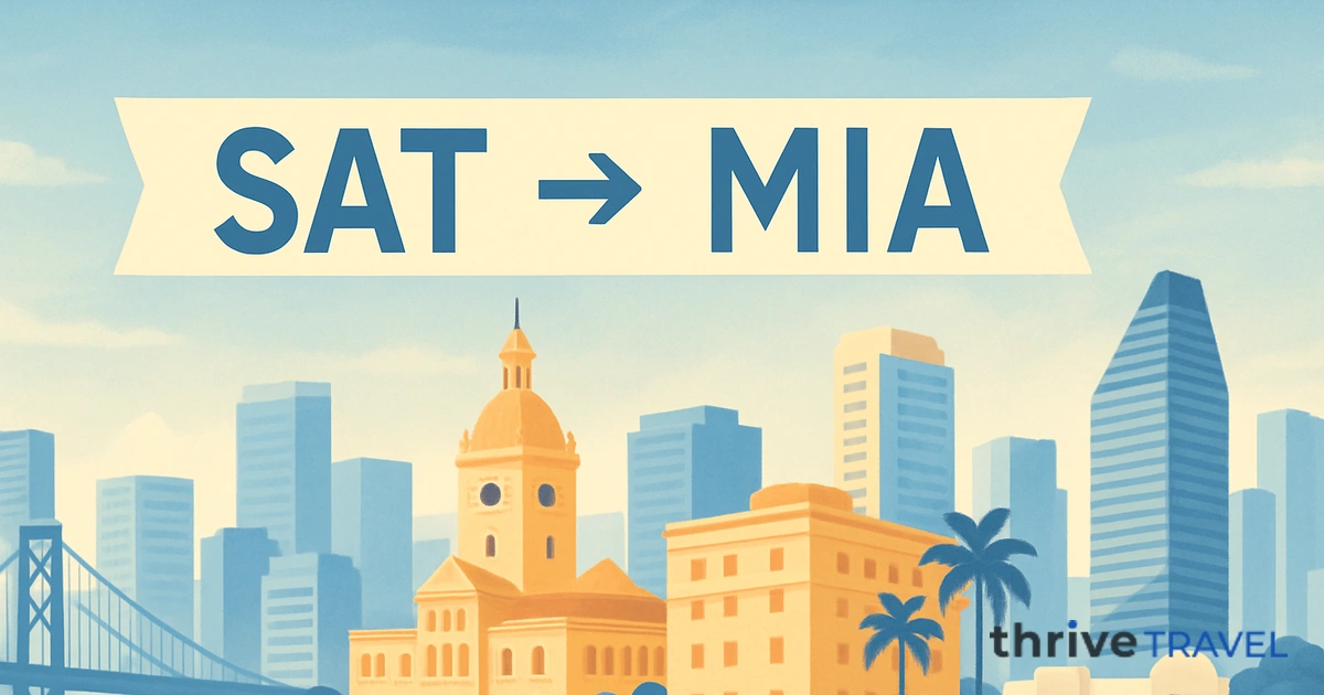 San Antonio to Miami