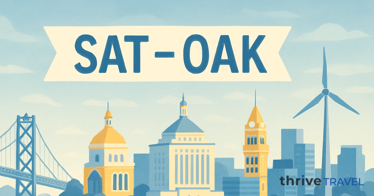 San Antonio to Oakland