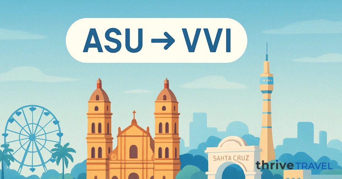 Asunción to Santa Cruz de la Sierra