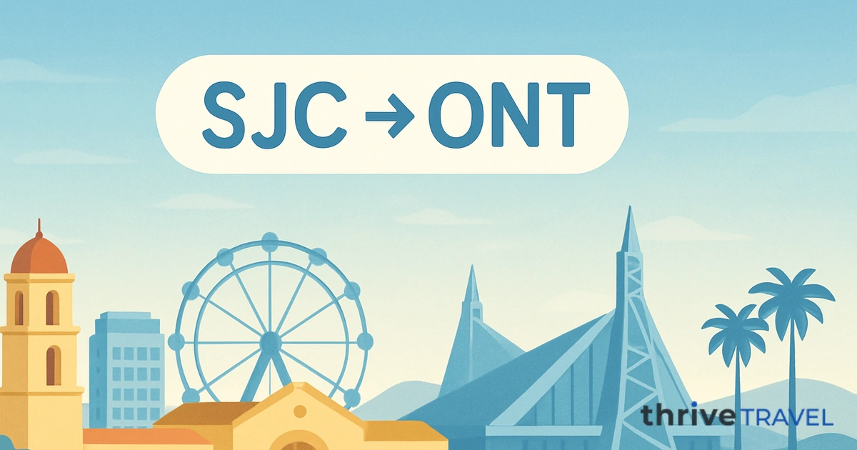 San Jose to Ontario