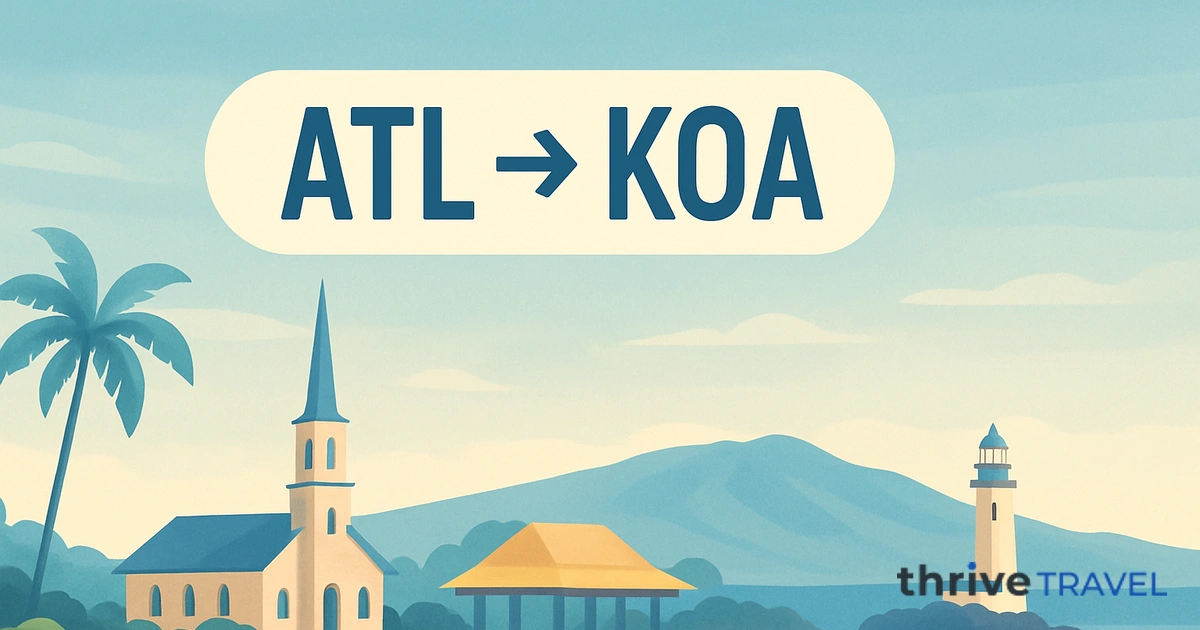 Atlanta to Kona