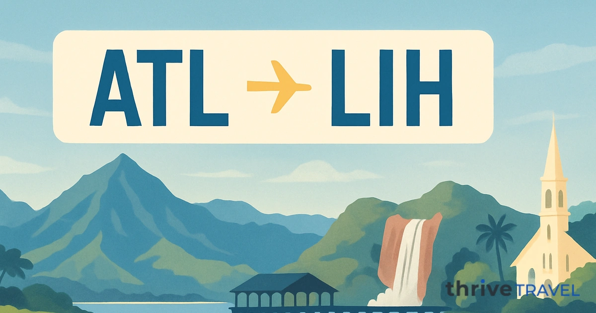 Atlanta to Lihue